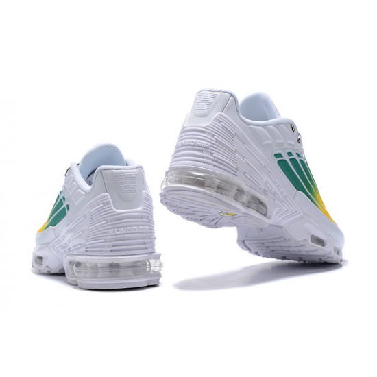 Nike Air Max Plus 3 Uomo Bianco Verde E Giallo Scarpe Da Ginnastica