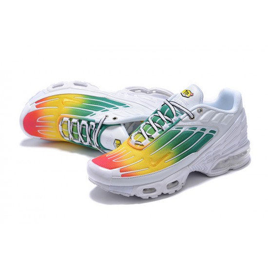 Nike Air Max Plus 3 Uomo Bianco Verde E Giallo Scarpe Da Ginnastica