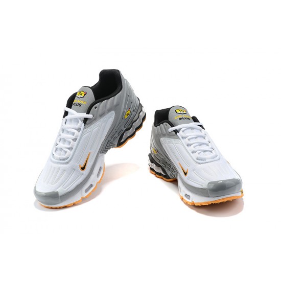 Nike Air Max Plus 3 Uomo Bianco Grigio E Arancia Scarpe Da Ginnastica