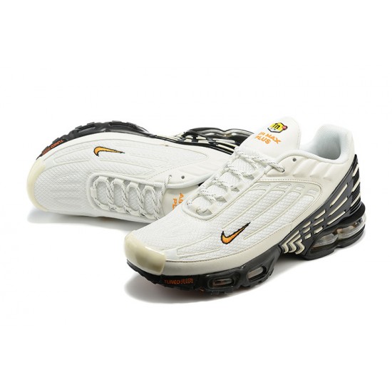 Nike Air Max Plus 3 Uomo Bianco Arancia DQ1105-001 Scarpe Da Ginnastica