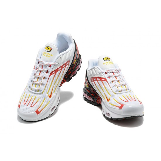 Nike Air Max Plus 3 Uomo Bianco Rosso DX9263-100 Scarpe Da Ginnastica