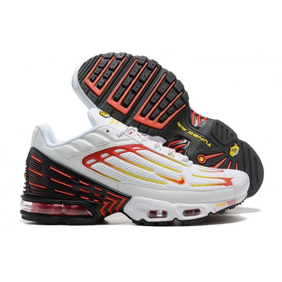 Nike Air Max Plus 3 Uomo Bianco Rosso DX9263-100 Scarpe Da Ginnastica