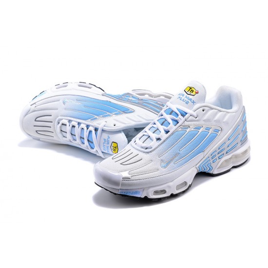 Nike Air Max Plus 3 Uomo Bianco Argento Scarpe Da Ginnastica