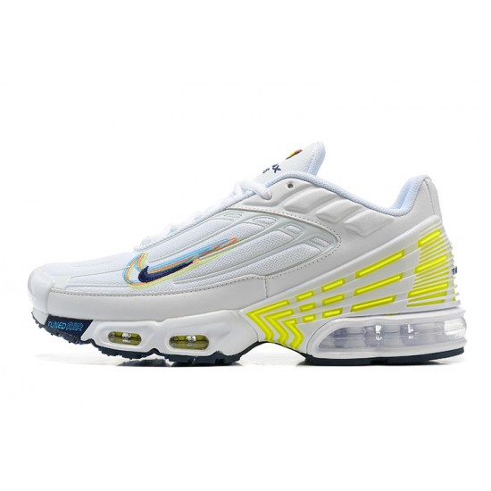 Nike Air Max Plus 3 Uomo Bianco Giallo DV6823-100 Scarpe Da Ginnastica