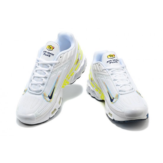 Nike Air Max Plus 3 Uomo Bianco Giallo DV6823-100 Scarpe Da Ginnastica