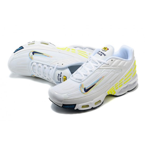 Nike Air Max Plus 3 Uomo Bianco Giallo DV6823-100 Scarpe Da Ginnastica