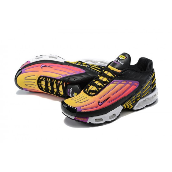 Nike Air Max Plus 3 Donna/Uomo Nero Giallo E Viola CJ9684-003  Scarpe Da Ginnastica