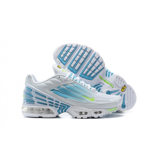 Nike Air Max Plus 3 Donna/Uomo Bianco Blu DM2835-100 Scarpe Da Ginnastica