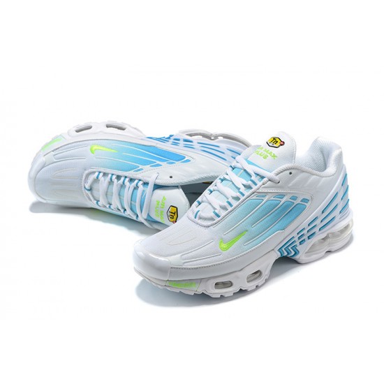 Nike Air Max Plus 3 Donna/Uomo Bianco Blu DM2835-100 Scarpe Da Ginnastica