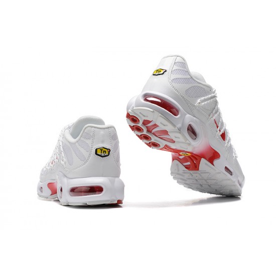 Nike Air Max Plus Utility Uomo Bianco Rosso FN3488-100 Scarpe Da Ginnastica