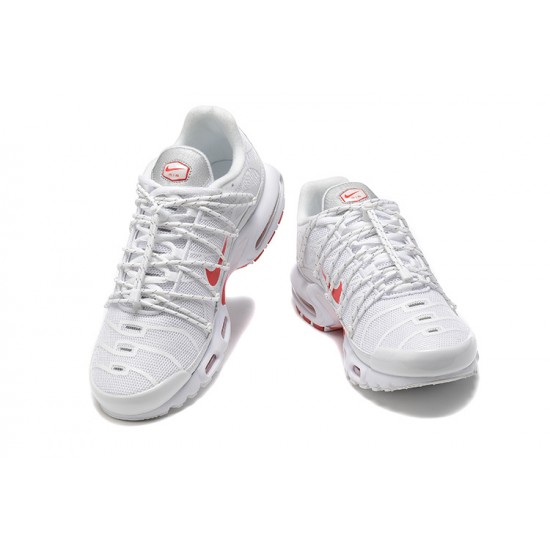 Nike Air Max Plus Utility Uomo Bianco Rosso FN3488-100 Scarpe Da Ginnastica