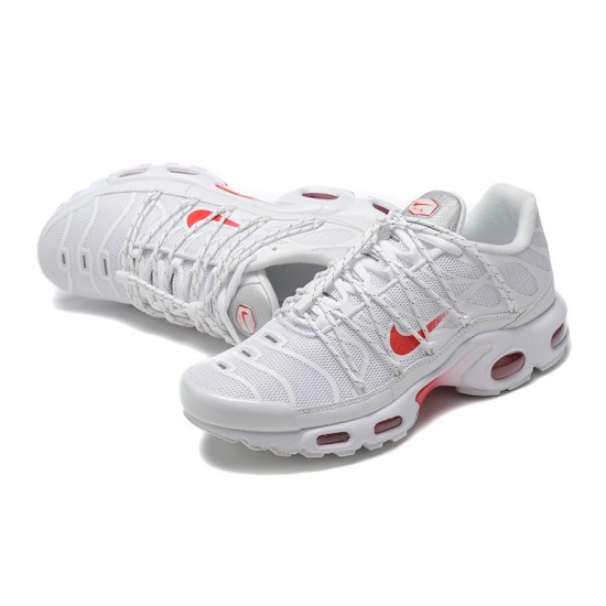 Nike Air Max Plus Utility Uomo Bianco Rosso FN3488-100 Scarpe Da Ginnastica