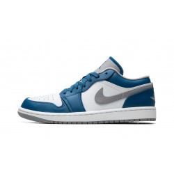 Nike Air Jordan 1 Low Uomo True Blue 553558-412 Scarpe